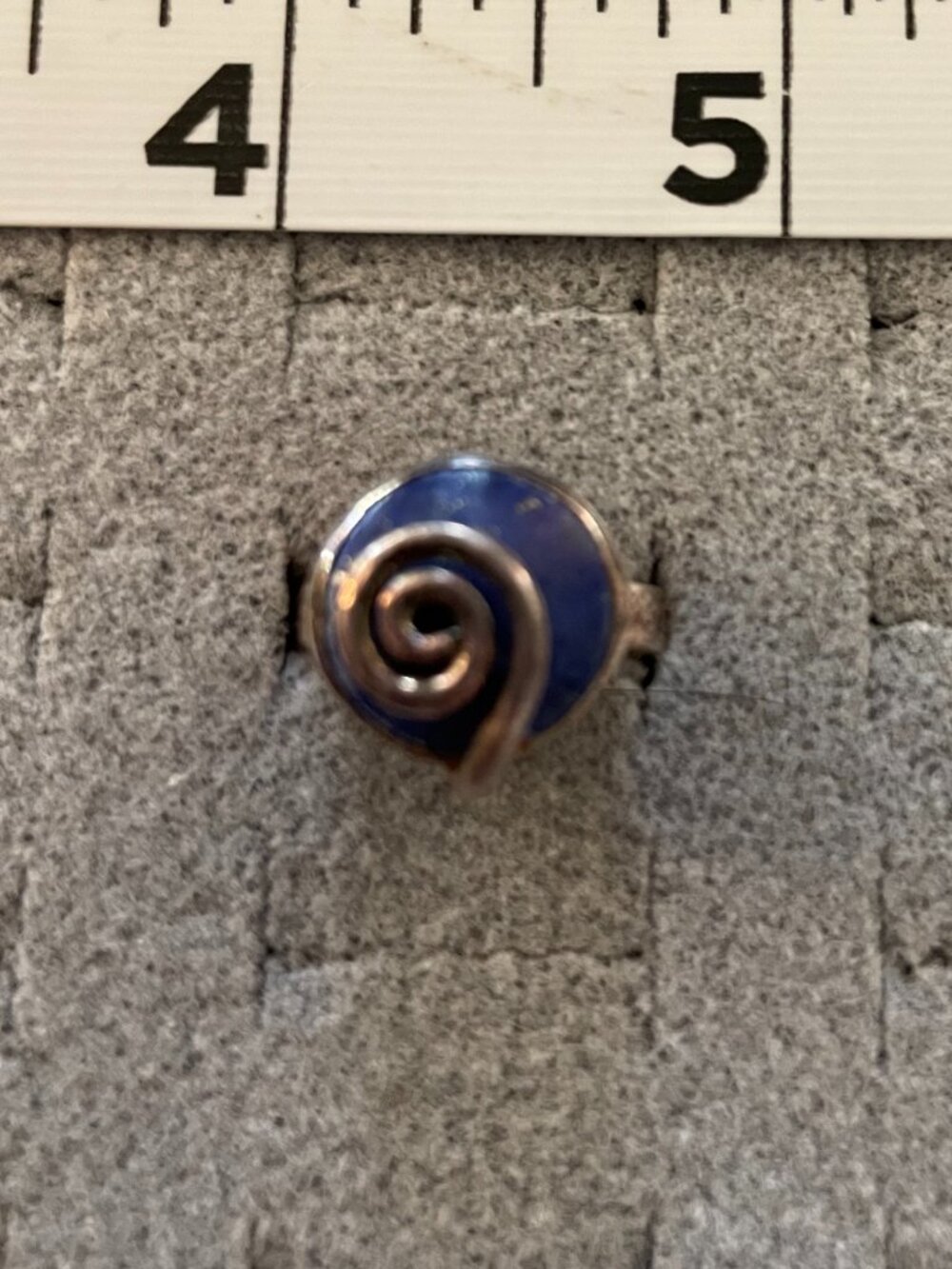 NEW Sterling Silver Ring Size 5.75 Lapis Blue Hippie Boho Anthropologie $98 5 gr